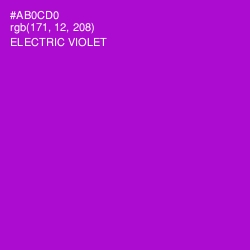 #AB0CD0 - Electric Violet Color Image