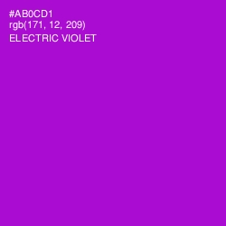 #AB0CD1 - Electric Violet Color Image