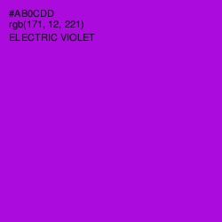 #AB0CDD - Electric Violet Color Image