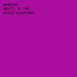 #AB0D9E - Violet Eggplant Color Image