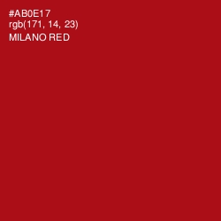 #AB0E17 - Milano Red Color Image