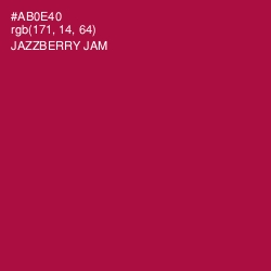 #AB0E40 - Jazzberry Jam Color Image