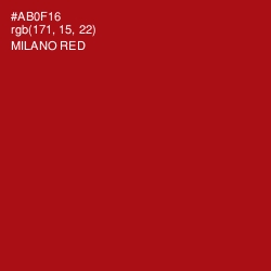 #AB0F16 - Milano Red Color Image