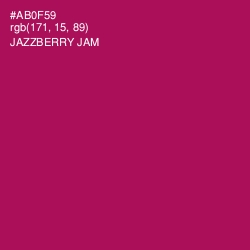 #AB0F59 - Jazzberry Jam Color Image