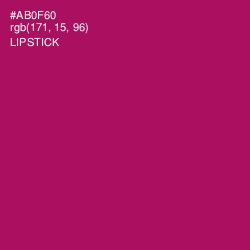 #AB0F60 - Lipstick Color Image