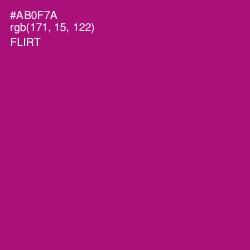 #AB0F7A - Flirt Color Image