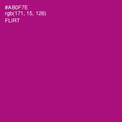 #AB0F7E - Flirt Color Image