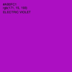 #AB0FC1 - Electric Violet Color Image