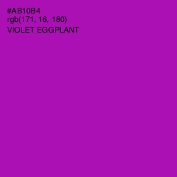 #AB10B4 - Violet Eggplant Color Image