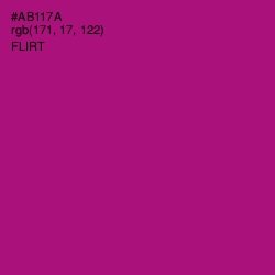 #AB117A - Flirt Color Image