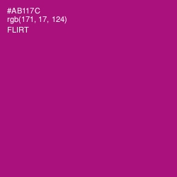 #AB117C - Flirt Color Image