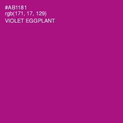 #AB1181 - Violet Eggplant Color Image