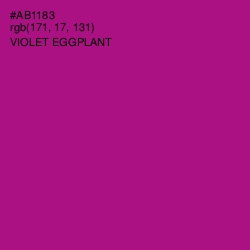 #AB1183 - Violet Eggplant Color Image