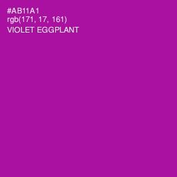 #AB11A1 - Violet Eggplant Color Image