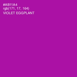 #AB11A4 - Violet Eggplant Color Image