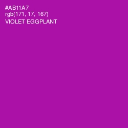 #AB11A7 - Violet Eggplant Color Image