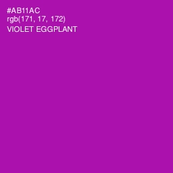 #AB11AC - Violet Eggplant Color Image