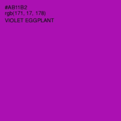 #AB11B2 - Violet Eggplant Color Image
