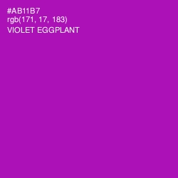 #AB11B7 - Violet Eggplant Color Image