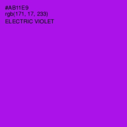 #AB11E9 - Electric Violet Color Image