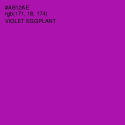 #AB12AE - Violet Eggplant Color Image