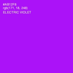 #AB12F8 - Electric Violet Color Image