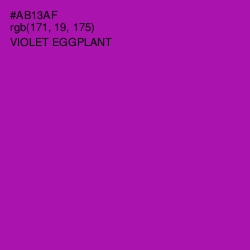 #AB13AF - Violet Eggplant Color Image