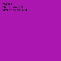 #AB16B1 - Violet Eggplant Color Image