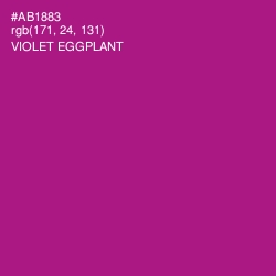 #AB1883 - Violet Eggplant Color Image