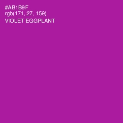 #AB1B9F - Violet Eggplant Color Image