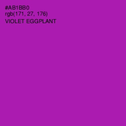 #AB1BB0 - Violet Eggplant Color Image