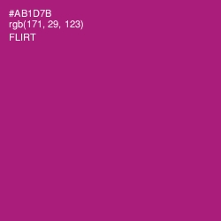 #AB1D7B - Flirt Color Image