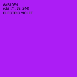 #AB1DF4 - Electric Violet Color Image