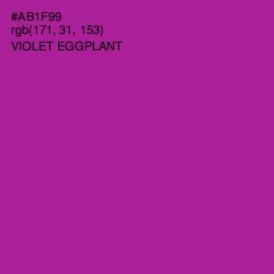 #AB1F99 - Violet Eggplant Color Image