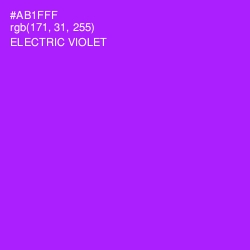 #AB1FFF - Electric Violet Color Image