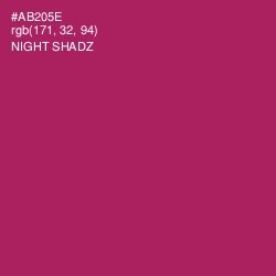 #AB205E - Night Shadz Color Image