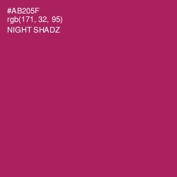 #AB205F - Night Shadz Color Image