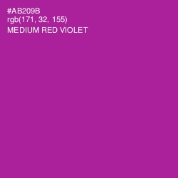 #AB209B - Medium Red Violet Color Image