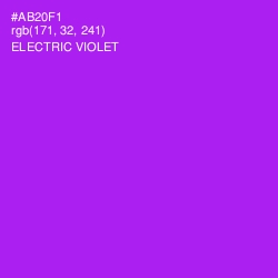 #AB20F1 - Electric Violet Color Image