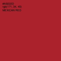 #AB222D - Mexican Red Color Image