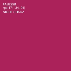 #AB225B - Night Shadz Color Image