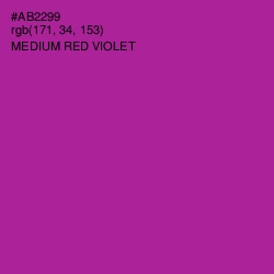 #AB2299 - Medium Red Violet Color Image