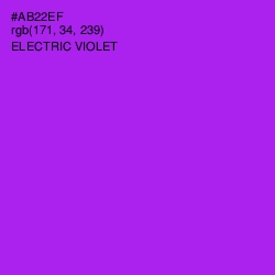 #AB22EF - Electric Violet Color Image