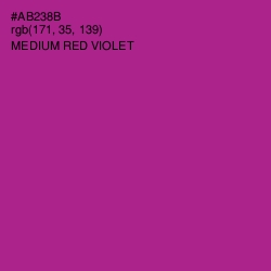 #AB238B - Medium Red Violet Color Image