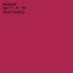 #AB254E - Night Shadz Color Image