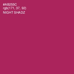 #AB255C - Night Shadz Color Image