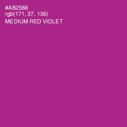 #AB2588 - Medium Red Violet Color Image