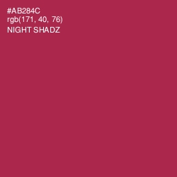 #AB284C - Night Shadz Color Image