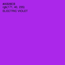 #AB28EB - Electric Violet Color Image