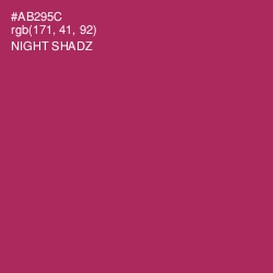 #AB295C - Night Shadz Color Image